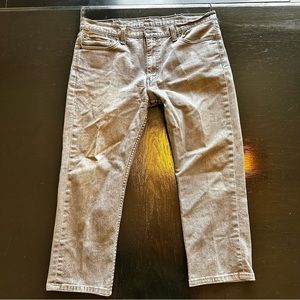 Levi’s 511 Size 38 Short Slim Fit Dark Gray Black Wash Jean Denim Pants